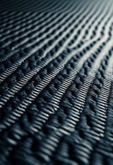 Obraz premium Black carbon surface for background image of soundproofing foam in studio background