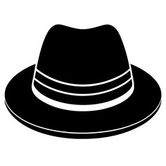 minimalist hat silhouette icon