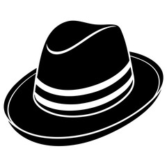 minimalist hat silhouette icon
