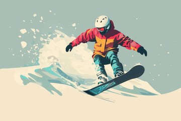 Exhilarating Snowboarding Adventure on the Slopes