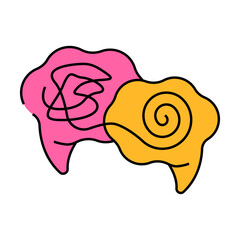 plain language technical writer line icon vector. plain language technical writer sign. isolated symbol illustration