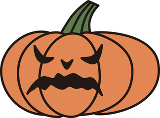 Clip art of simple jack-o-lantern