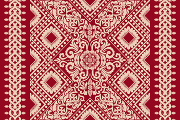 damask pattern with a classic floral design.African embroidery patterns, paisley, boho, floral ikat, ethnic floral designs, ikat sari, ikat patterns and ethnic patterns. © windmill