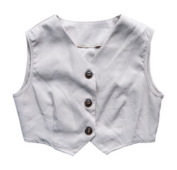 Women's waistcoat or vest isolated on transparent background. PNG File