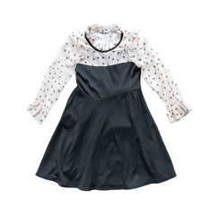 Dress for child girls isolated on transparent background, PNG File