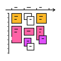 timeboxing time management line icon vector. timeboxing time management sign. isolated symbol illustration