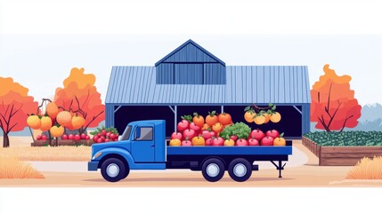 Obraz premium Autumn is the season of harvest.