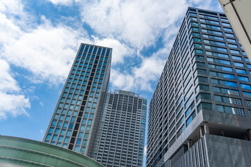 Obraz premium 汐留の高層ビル群