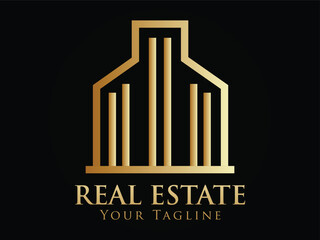 Luxury Real Estate Logo Design Template