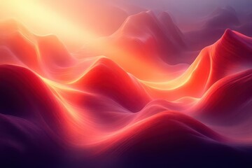 Obraz premium stunning digital illustration of antelope canyon showcasing smooth undulating rock formations dramatic light beams pierce through creating a play of warm colors and soft shadows
