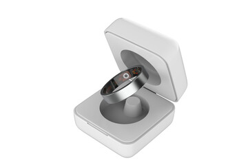 Smart Health Ring Body Monitoring Items Android Smart Ring,Smart Sleep. 3d illustration