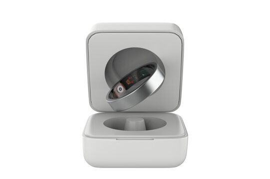 Smart Health Ring Body Monitoring Items Android Smart Ring,Smart Sleep. 3d illustration