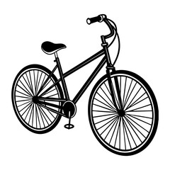 Bicycle silhouette illustration. Tandem Bicycle SVG, SVG files for Cricut