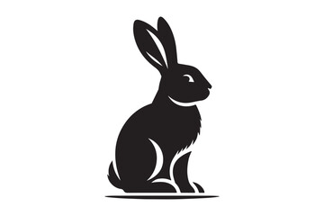 Rabbit  vector illustration art Logo design.