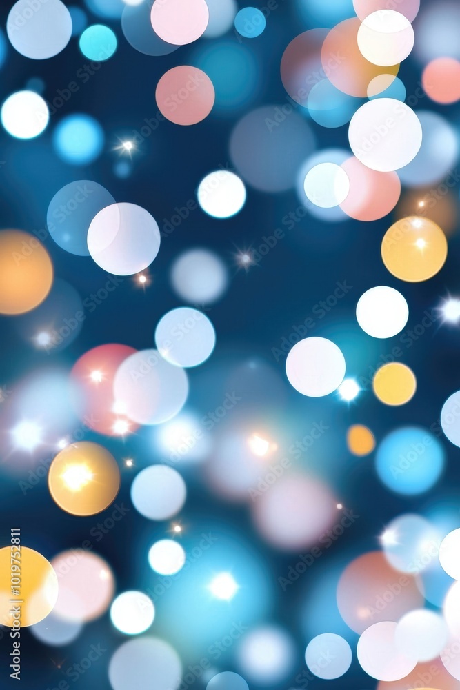 Poster this stunning image showcases vibrant bokeh lights against a dark background, creating a beautiful a