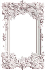 Luxury of Victorian frame. ornate blank frame for the design of banknote in baroque style, vector illustration on white background, pastel colors.