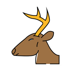 deep animal line icon vector. deep animal sign. isolated symbol illustration