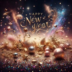 background of happy new year