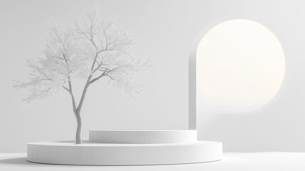 Obraz premium Serene Simplicity: A Minimalist Dream