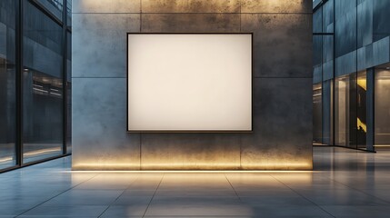 Blank Canvas in Modern Interior