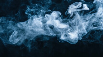 Fototapeta premium Elegant White Abstract Smoke Display for Artistic Backgrounds and Creative Projects - Perfect for Design, Print, and Digital Use with a Touch of Sophistication