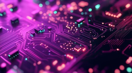 Obraz premium Abstract Electronic Circuitry