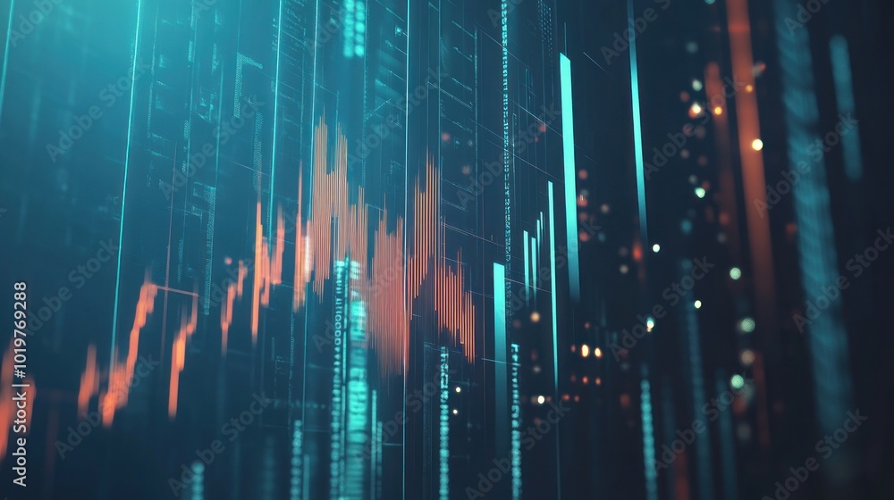 Poster abstract data visualization