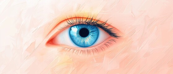 Bright Vector Illustration for Blindness Awareness Campaign Featuring Eye Symbol and Light Bulb Concept for Eye Health Education and Support Initiatives