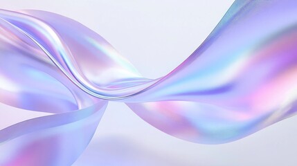 Abstract Flowing Iridescent Design