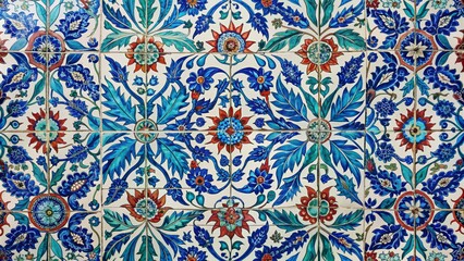 Intricate Turkish ceramic tiles pattern background, Turkish, ceramic, tiles, pattern, background, texture, oriental, traditional