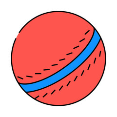 ball croquet game line icon vector. ball croquet game sign. isolated symbol illustration