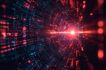Obraz premium Digital Technology background of data and network