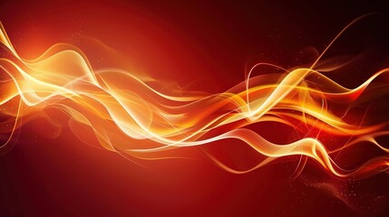 Fototapeta premium Minimalist Design on Flame Background - a striking and unique visual. The minimalist yet captivating design stands out against the fiery flame backdrop.
