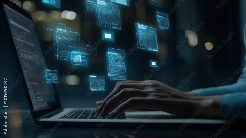 Poster coding and digital data flow