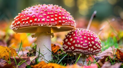 Fototapeta premium Mushroom depicted on a plain background, beautiful fungi macro. Background restrained, mushroom vivid.