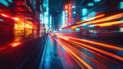 Obraz premium Blur is a concept that represents the future of technology