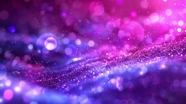 abstract blurred blue and violet particles seamless looping overlay 4k virtual video animation background