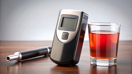 Digital breathalyzer for testing blood alcohol content, alcohol level, breath test, breathalyzer, drunk driving