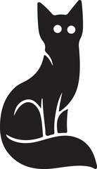 Fox silhouette illustration vector .