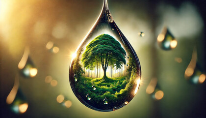 Bring drops from nature.