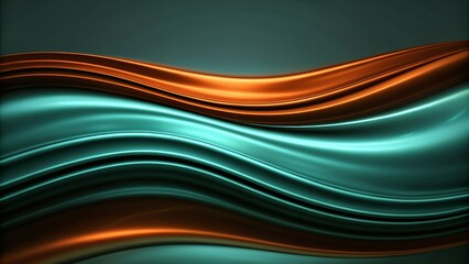 Fototapeta premium Abstract background with smooth orange and blue waves, abstract, background, texture, waves, orange, blue, smooth, design
