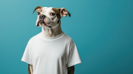Bulldog in T-Shirt.