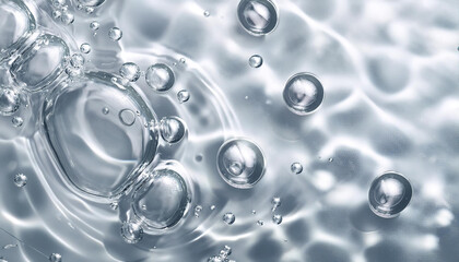 Transparent clear liquid serum gel cosmetic texture background