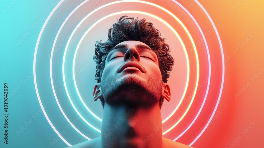 Poster neon dreams the rule of t in body rendering illuminated