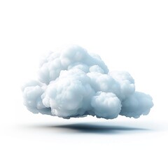 Cutout clean white cloud