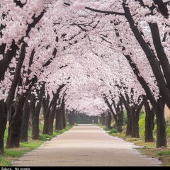 Here are 50 prompts for stock photos related to "Sakura, No people"