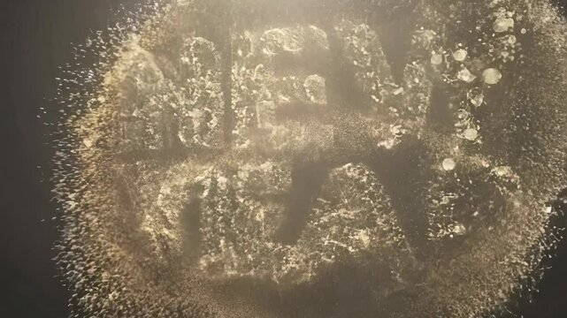 Golden New Year Particle Animation: A Festive Greeting for the New Year