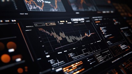 Obraz premium Financial Data Display