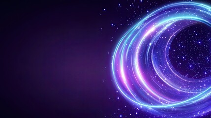 Obraz premium Purple Spiral Technology Business Abstract Background