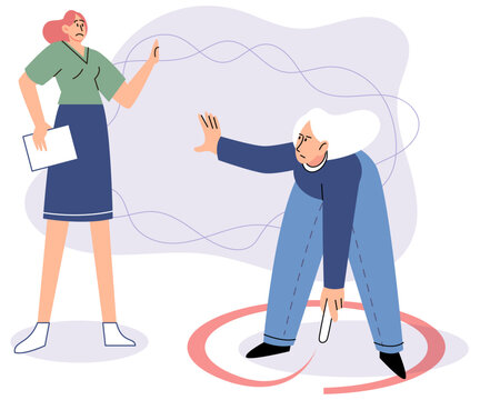 Boundary vector illustration. Boundaries act as safeguards, protecting our personal space and emotions Each persons unique personality traits influence their preferences for boundaries Exploring